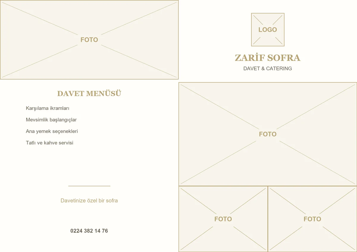 Zarif Sofra — ön yüz