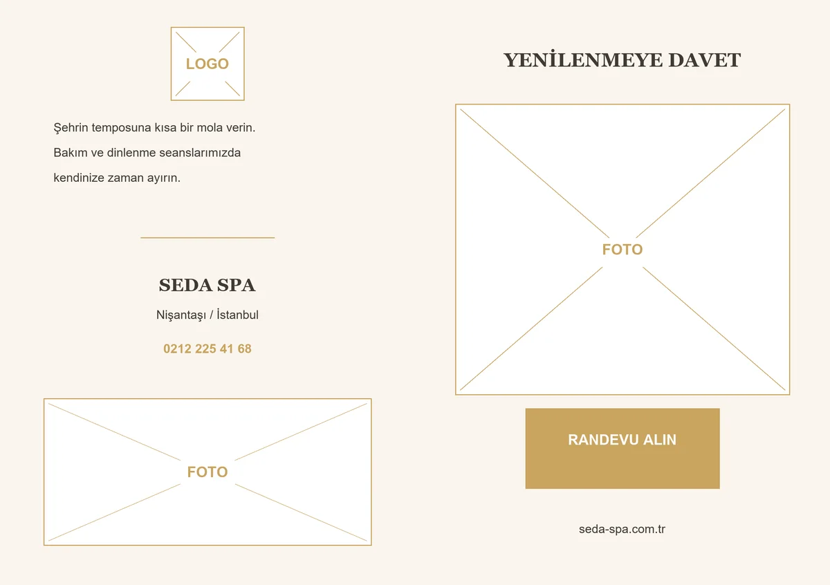 Seda Spa — ön yüz
