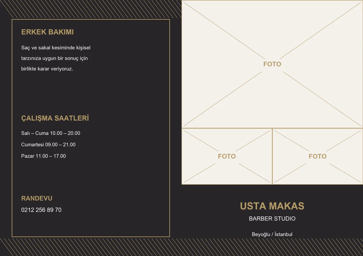 Usta Makas — ön yüz