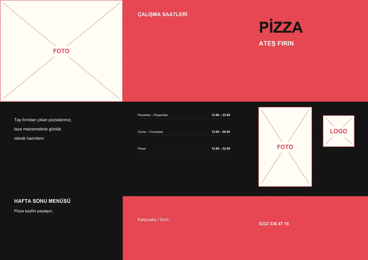 Ateş Fırın Pizza — ön yüz