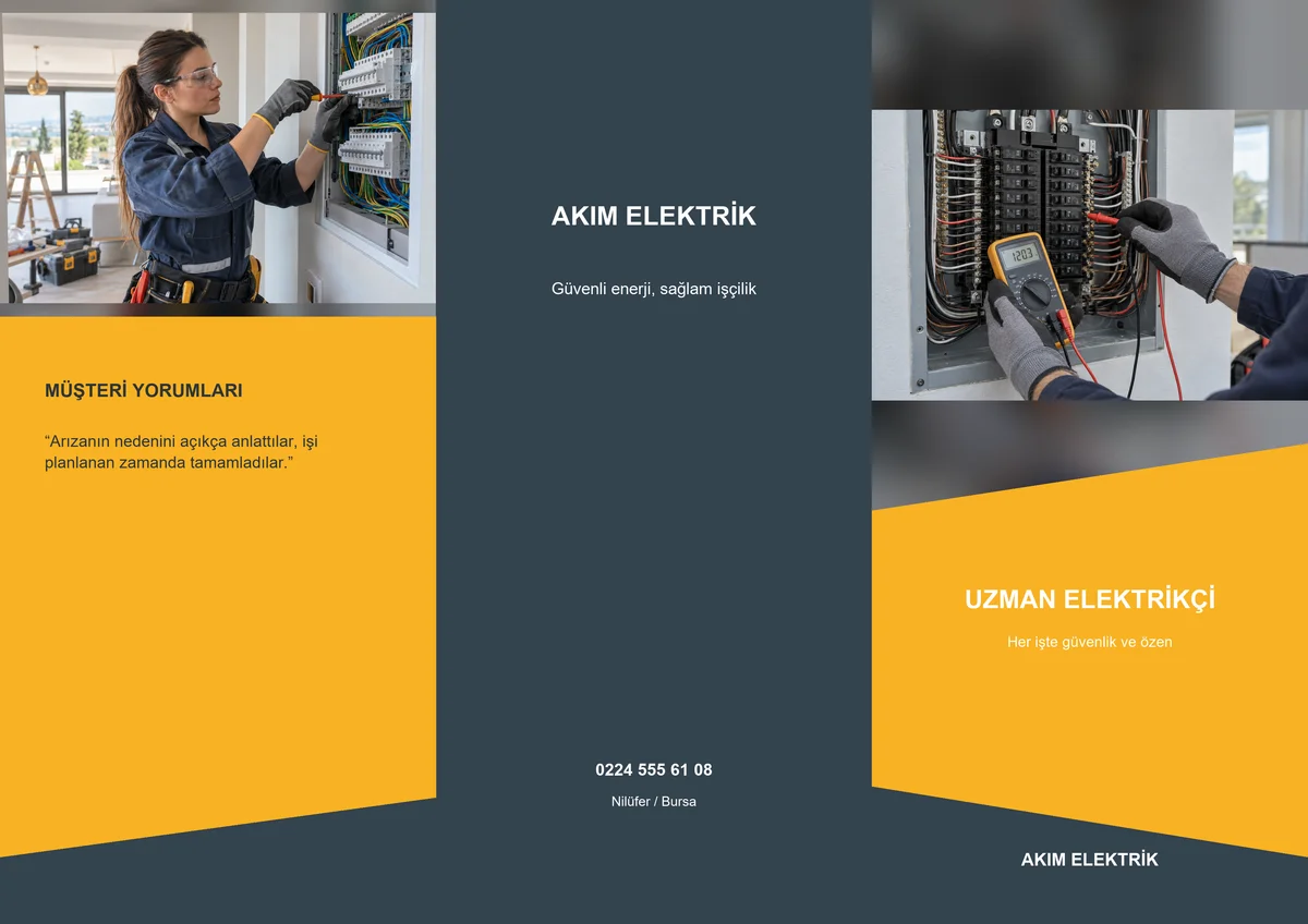Akım Elektrik — ön yüz