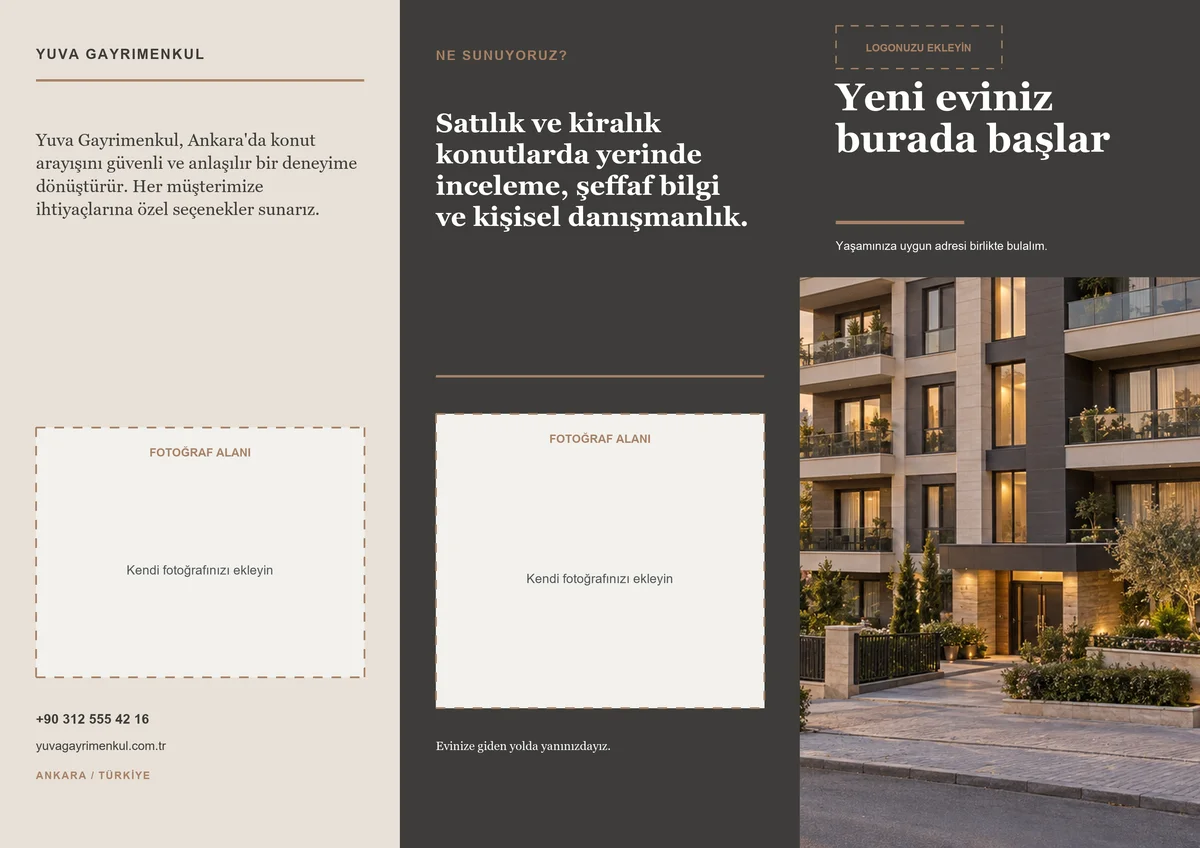 Yuva Gayrimenkul — ön yüz