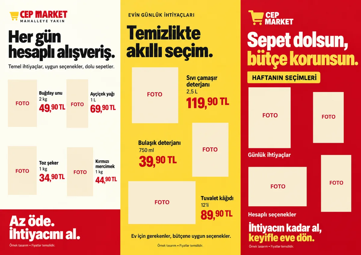Cep Market (Fotoğraf Kutulu) — ön yüz