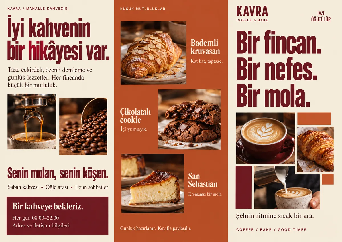 Kavra Coffee & Bake — ön yüz