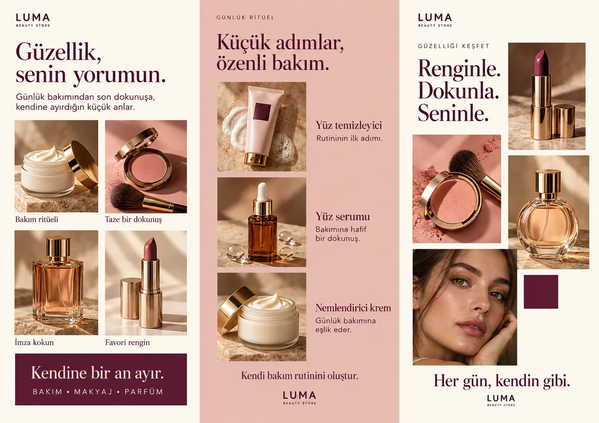 Luma Beauty Store — ön yüz