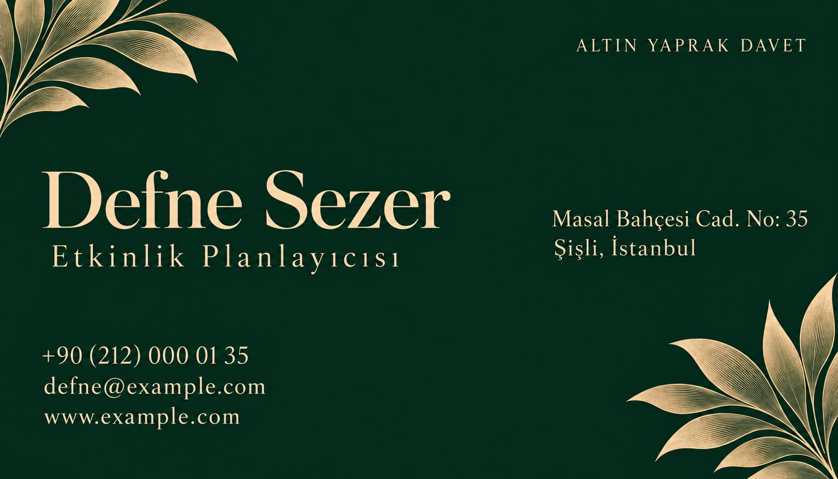 Altin Yaprak Davet