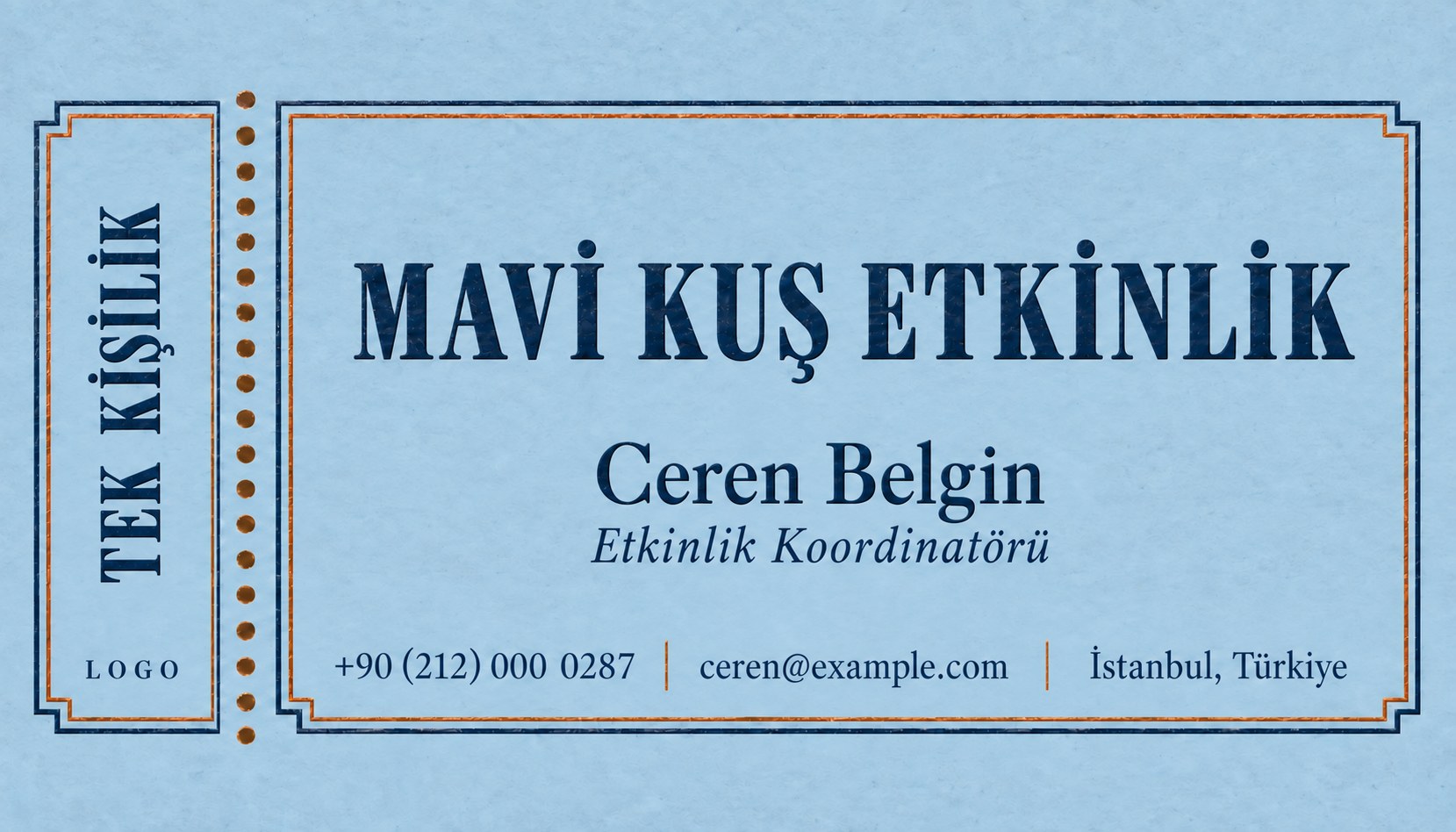 Mavi Kus Etkinlik