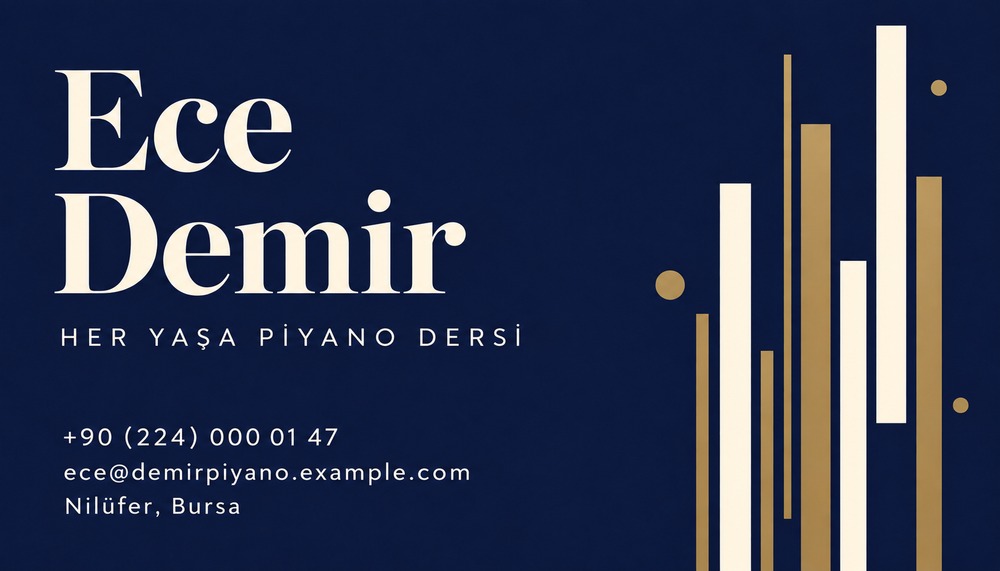 Ece Demir Piyano Dersi