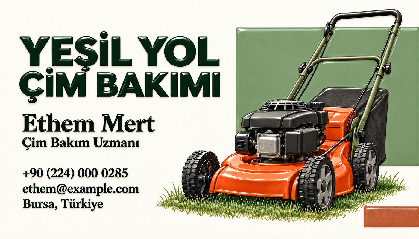 Ethem Mert — Yeşil Yol Çim Bakımı