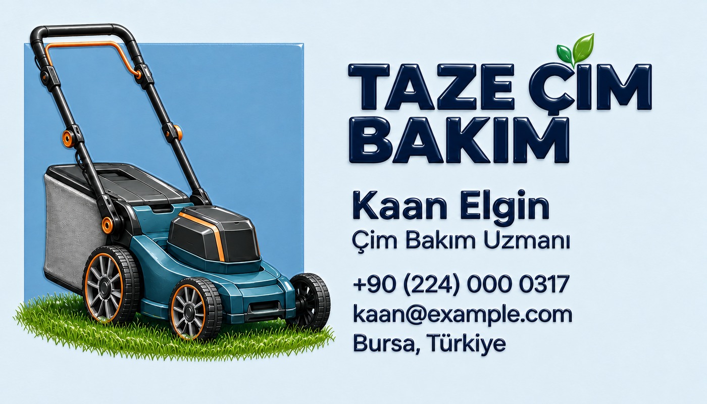 Kaan Elgin — Taze Çim Bakım