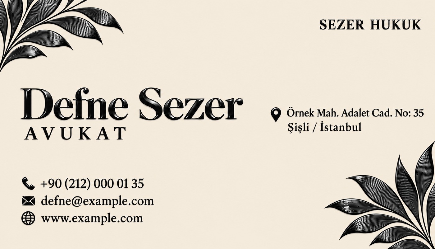 Defne Sezer — Sezer Hukuk (krem)